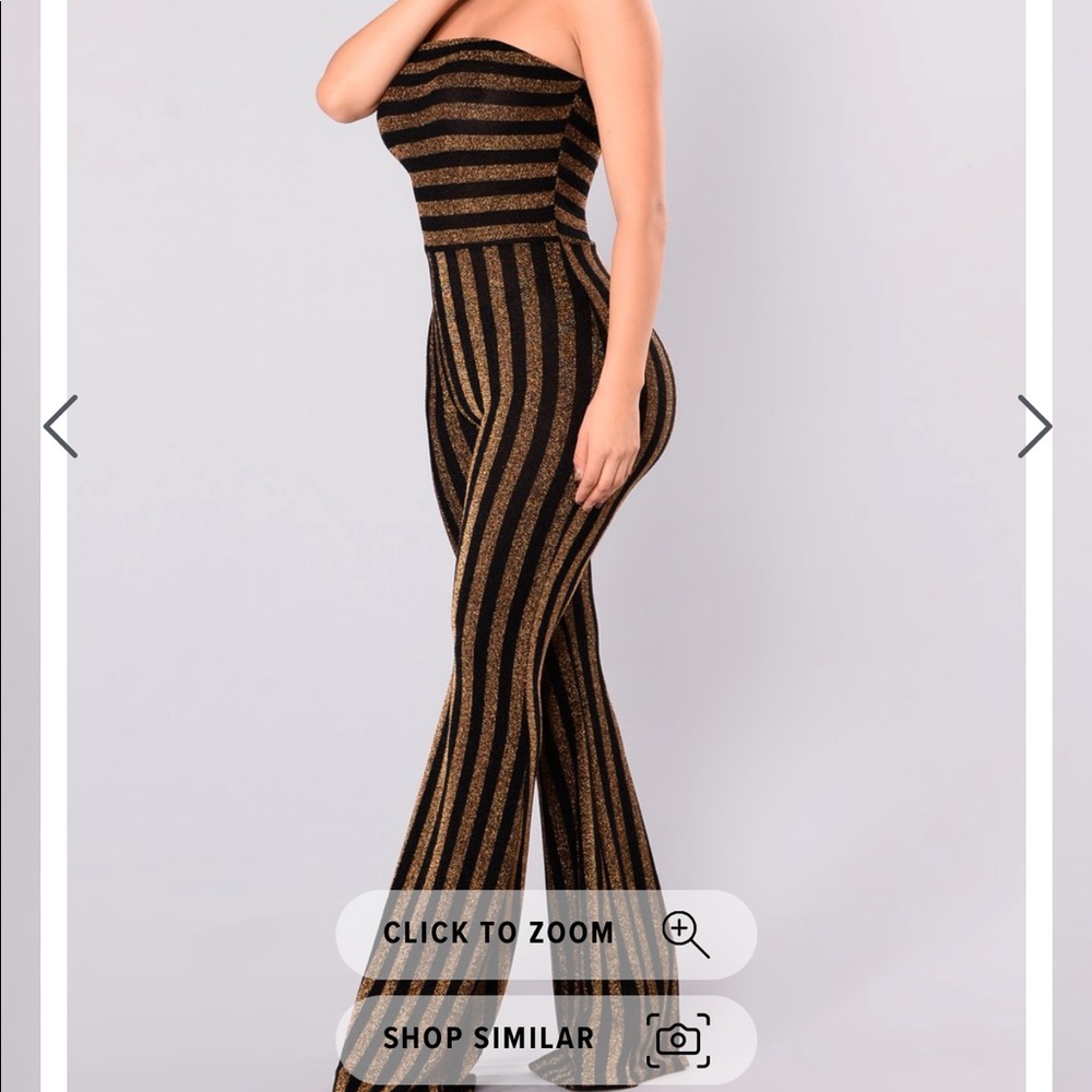 Black&gold fashion nova playsuit/jumper/jumpsuit